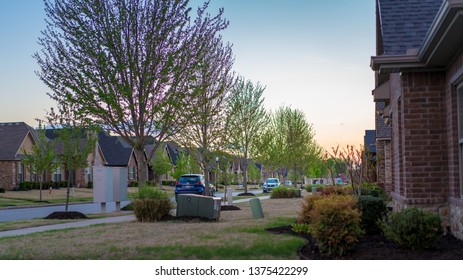 Residential Street Houses In North West Arkansas, New Constructions Neighborhood, Housing Development