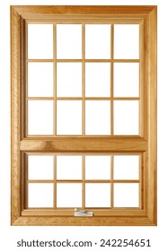 Residential window frame isolated