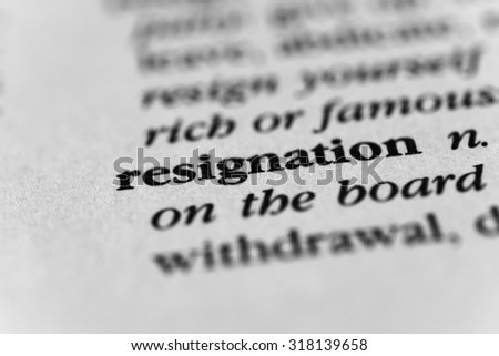 Resignation