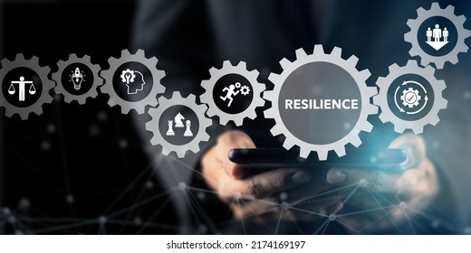 Resilience Business For Sustainable And Inclusive Growth Concept. The Ability To Deal With Adversity, Continuously Adapt And Accelerate Disruptions, Crises. Build Resilience In Organization Concept.