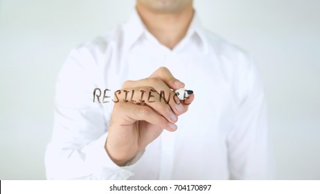 Resilience, Man Writing On Glass