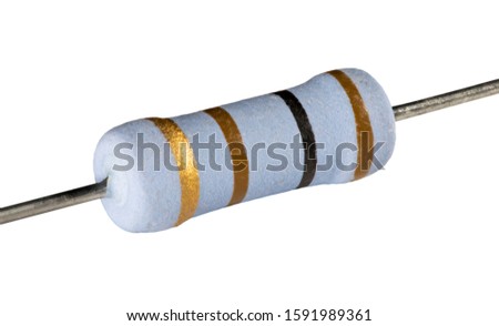 Resistor rated at 100 ohms that is isolated on white