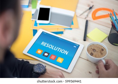RESOLUTION CONCEPT ON TABLET PC SCREEN
