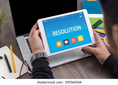 RESOLUTION CONCEPT ON TABLET PC SCREEN