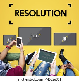 Resolution Digital Screen Ultra Technology Display Concept