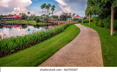 A resort in florida during summer