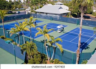 Resort Tennis Club And Tennis Courts With Balls