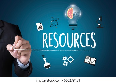 RESOURCES And Human Resources Business Profession Graphic