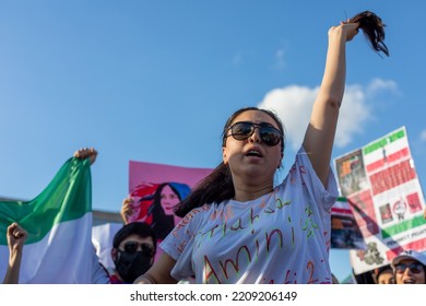 In Response To The Arrest Of An Iranian Woman Mahsa Amini By The Country's Morality Police In Tehran, A Protest Demonstration Was Held In Kadikoy Istanbul, Turkey On October 2, 2022.