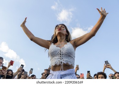 In Response To The Arrest Of An Iranian Woman Mahsa Amini By The Country's Morality Police In Tehran, A Protest Demonstration Was Held In Kadikoy Istanbul, Turkey On October 2, 2022.