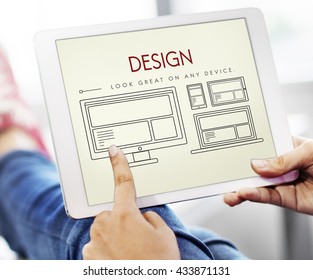 Responsive Design Layout Connection Content Concept