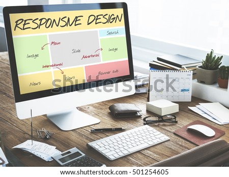 Responsive Design Layout Software Concept