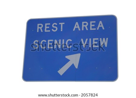 rest area scenic view sign