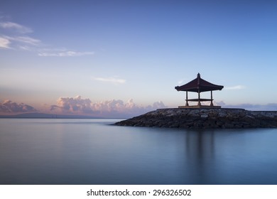 Rest Hut At The Sanur Beach