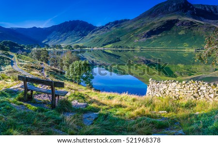 Rest for a moment at Buttermere, The Lake District, Cumbria, England