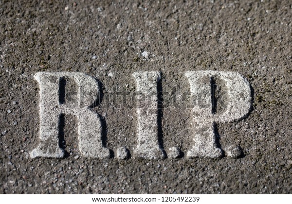 Rest Peace Rip Abbreviation Stonetomb Grave Stock Photo (Edit Now ...