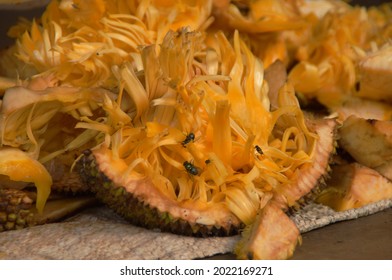 The Rest Of The Yellow Jackfruit Skin