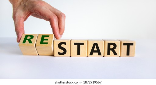 Restart Symbol Concept Word Restart On Stock Photo 1872919567 ...