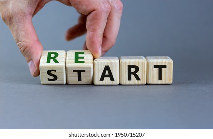 Restart Symbol Concept Word Restart On Stock Photo 1950715207 ...