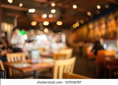 The Restaurant Blurred Background