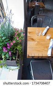 Restaurant, cafe or bistro table setting.