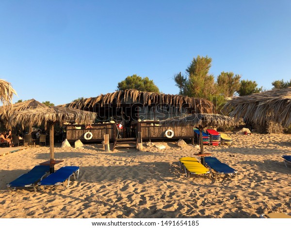 Restaurant Chiringuito On Beach Sunset Cafe Stock Photo Edit Now