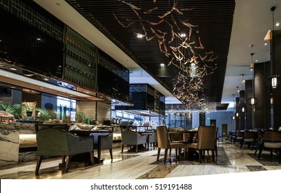 Restaurant interior - Shutterstock ID 519191488