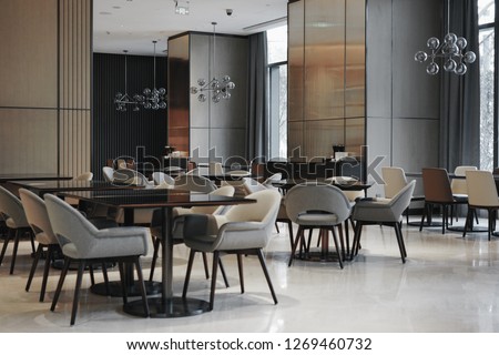 Restaurant interior, part of hotel 