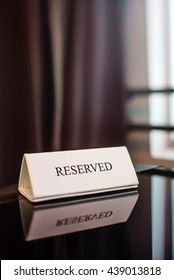 Restaurant Reserved Table