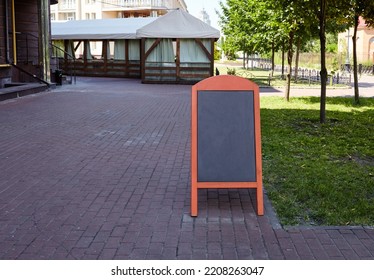 Restaurant Sidewalk Chalkboard Sign Board. Chalkboard Menu, Cafe Sign With Space For Text