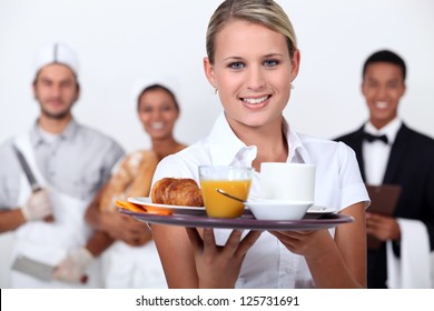 A Restaurant Staff.