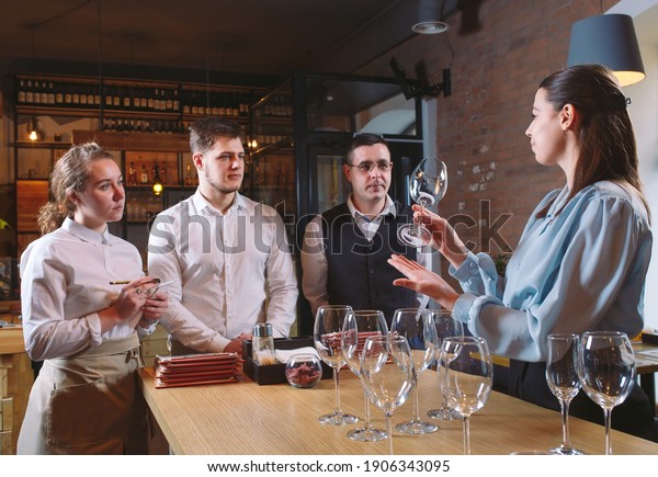 The restaurant staff learns to distinguish\
between glasses