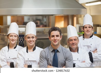 Restaurant Team In Kitchen