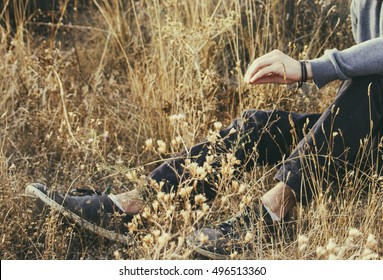 Resting in the grass