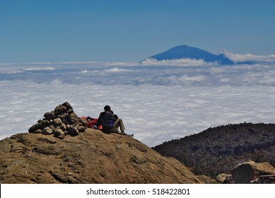 Resting Porter On Kilimanjaro