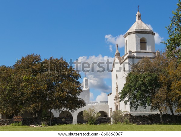 Restoration Spanish Colonial Era Mission Nuestra Buildings Landmarks Stock Image 660666067