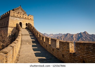 Restored Great Wall Tower at Mutianyu, near Beijing, China