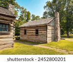 Restored home that Abraham Lincoln lived in at Lincoln