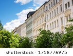 Restored old apartment building in Berlin, Germany Prenzlauer Berg District