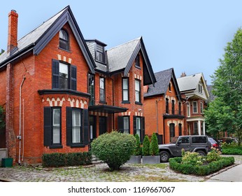 restored Victorian semi-detached houses