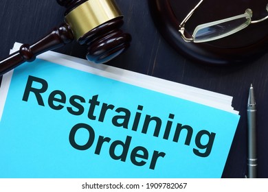 Restraining Order is shown on the conceptual photo