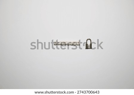 Restrict Access Concept with Padlock on White Background