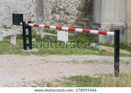 Similar – Image, Stock Photo No passage Control barrier