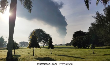 The Result Of Indramayu's Balongan Oil Refinery Explosion Last March