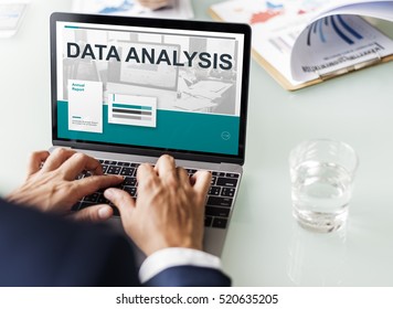 Results Statistic Research Data Analysis Concept