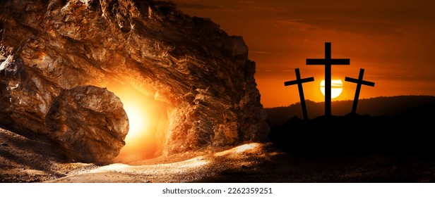 Resurrection Of Jesus Christ, Tomb Empty, Easter - Shutterstock ID 2262359251