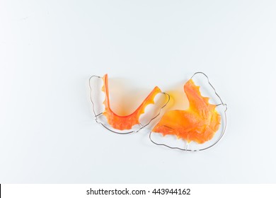 Retainer After Orthodontic Equipment With Shadows