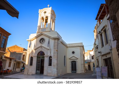 Rethymno, Crete - July 04, 2016: Church of Our Lady of the Angels of Rethymno