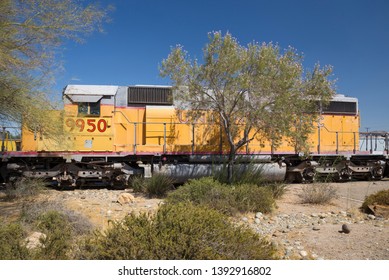 Retired Union Pacific Locomotive 9950 At The Western America Railroad Museum, Barstow, California, USA. September 12th 2016