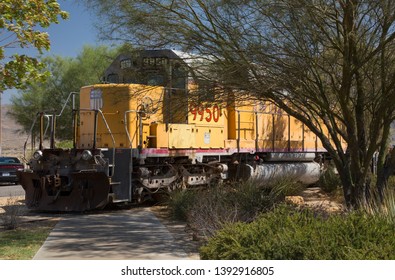 Retired Union Pacific Locomotive 9950 At The Western America Railroad Museum, Barstow, California, USA. September 12th 2016